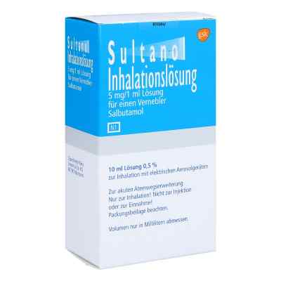Sultanol Inhalationslösung 10 ml von GlaxoSmithKline GmbH & Co. KG PZN 01664630