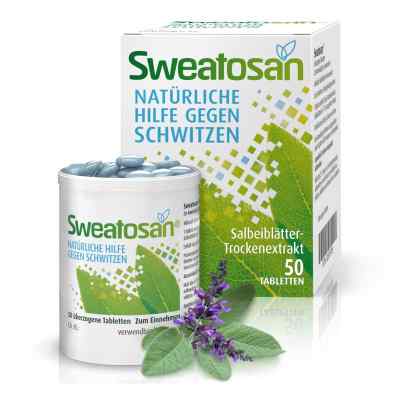 SWEATOSAN pflanzliches Arzneimittel gegen starkes Schwitzen 50 stk von Heilpflanzenwohl GmbH PZN 02679705