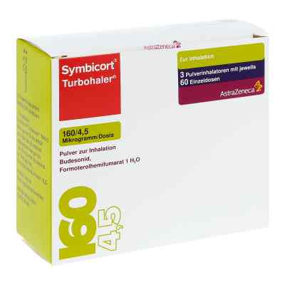 Symbicort Turbohaler 160/4,5 Mikrogramm/Dosis 3 stk von AstraZeneca GmbH PZN 04968193