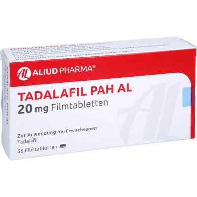 Tadalafil Pah Al 20 mg Filmtabletten 56 stk von ALIUD Pharma GmbH PZN 13231988