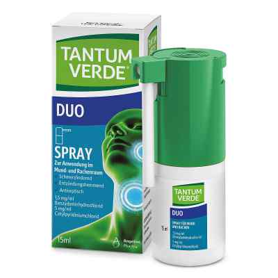 Tantum Verde Duo 1,5 mg/ml + 5 mg/ml Mundspray 15 ml von Angelini Pharma Deutschland GmbH PZN 19631861