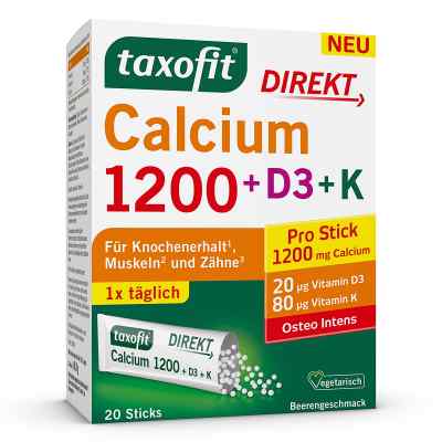 Taxofit Calcium 1200+D3+k Direkt Sticks