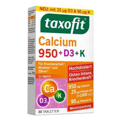 Taxofit Calcium 950+D3+K Tabletten 30 stk von MCM KLOSTERFRAU Vertr. GmbH PZN 17877517