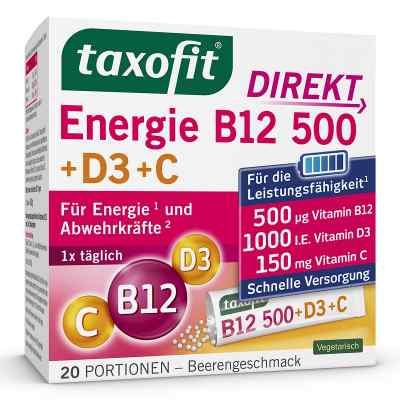 Taxofit Energie B12 500+d3+c Direkt Granulat 20 stk von MCM KLOSTERFRAU Vertr. GmbH PZN 05852334