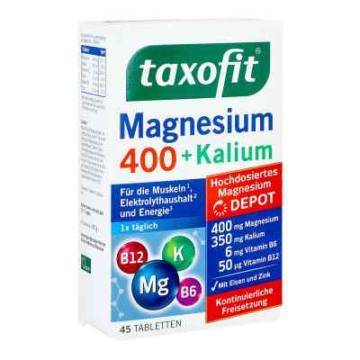 Taxofit Magnesium 400+kalium Tabletten 45 stk von MCM KLOSTERFRAU Vertr. GmbH PZN 10715510