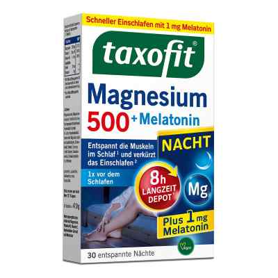 Taxofit Magnesium 500 Nacht + Melatonin Tabletten