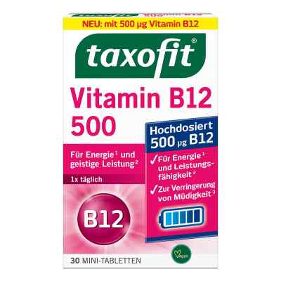 Taxofit Vitamin B12 500 Minitabletten 30 stk von MCM KLOSTERFRAU Vertr. GmbH PZN 18814795