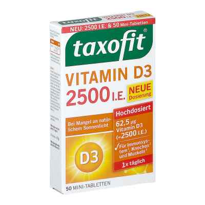 Taxofit Vitamin D3 2500 I.e. Tabletten 50 stk von MCM KLOSTERFRAU Vertr. GmbH PZN 16585304