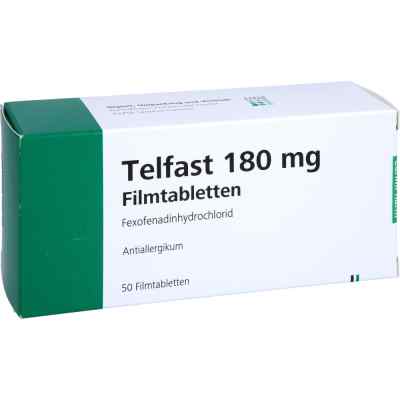 Telfast 180 mg Filmtabletten 50 stk von EurimPharm Arzneimittel GmbH PZN 01260559