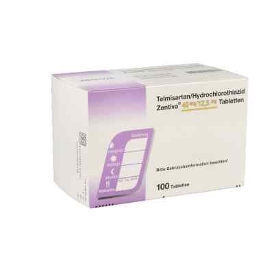 Telmisartan/hct Zentiva 40 mg/12,5 mg Tabletten 100 stk von Zentiva Pharma GmbH PZN 10715415