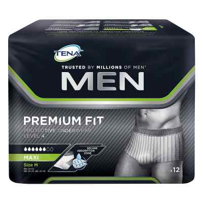 Tena Men Level 4 Premium Fit Protective Underwear Größe M 4X12 stk von Essity Germany GmbH PZN 12575094