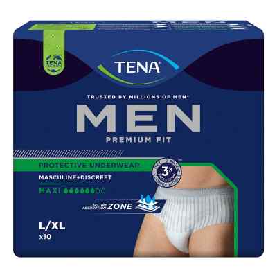 Tena Men Premium Fit Inkontinenz Pants Maxi L/xl 10 stk von Essity Germany GmbH PZN 17981611