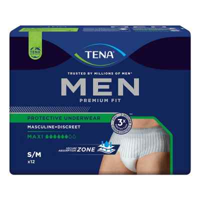 Tena Men Premium Fit Inkontinenz Pants Maxi S/m 12 stk von Essity Germany GmbH PZN 17981597