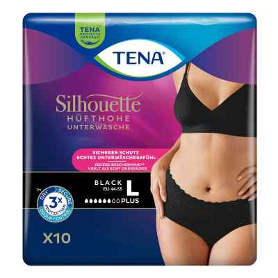 Tena Silhouette Plus L Black Inkontinenz Pants