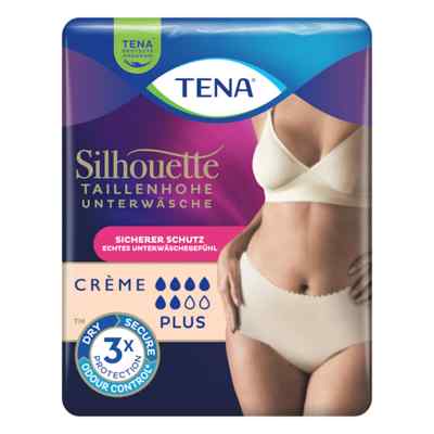 Tena Silhouette Plus L Creme Inkontinenz Pants 8 stk von Essity Germany GmbH PZN 18665007