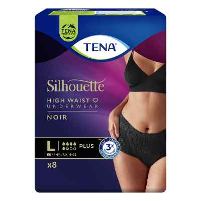 Tena Silhouette Plus L Noir 8 stk von Essity Germany GmbH PZN 16851065