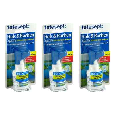 Tetesept Hals + Rachen Spray 3x30 ml von Merz Consumer Care GmbH PZN 08104867