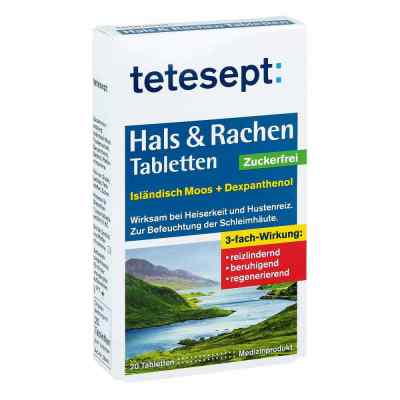 Tetesept Hals & Rachen Tabletten zuckerfrei 20 stk von Merz Consumer Care GmbH PZN 11349591
