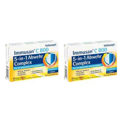 Tetesept Immusan C8 00 5in1 Abwehr Complex Tabletten  2x20 stk von Merz Consumer Care GmbH PZN 08104859