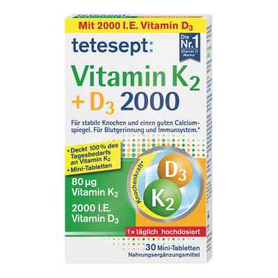 Tetesept Vitamin K2+D3 2000 Tabletten