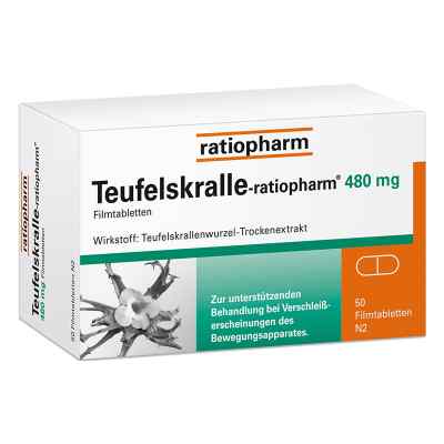 Teufelskralle-ratiopharm® 480 mg Filmtabletten 100 stk von ratiopharm GmbH PZN 02940730