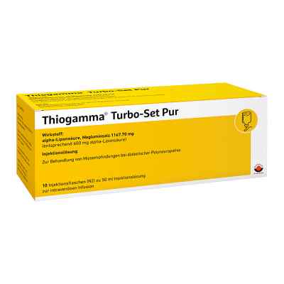 Thiogamma Turbo Set Pur Injektionsflaschen 10X50 ml von Wörwag Pharma GmbH & Co. KG PZN 00921450