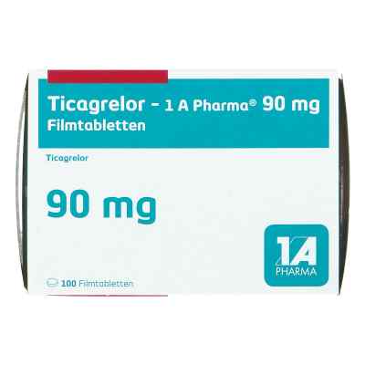 Ticagrelor-1a Pharma 90 Mg Filmtabletten 100 stk von 1 A Pharma GmbH PZN 19399269
