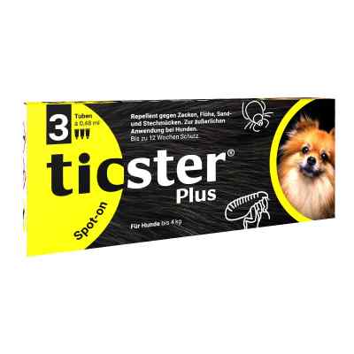 Ticster Plus Spot-on Lösung zum Auftropfen für Hunde bis 4kg 3X0.48 ml von O'ZOO GmbH PZN 17551483