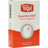 Togal Ibuprofen Akut 400 Mg Filmtabletten 10 stk von Kyberg Pharma Vertriebs GmbH PZN 07386669