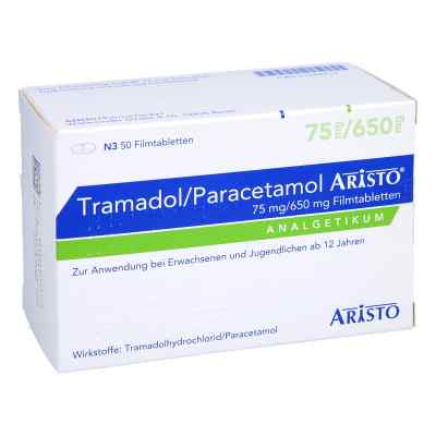 Tramadol/paracetamol Aristo 75mg/650mg Filmtabletten 50 stk von Aristo Pharma GmbH PZN 11242717