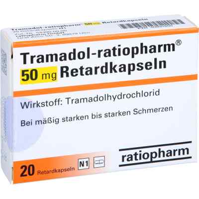 Tramadol-ratiopharm 50 mg Retardkapseln 20 stk von ratiopharm GmbH PZN 03931650