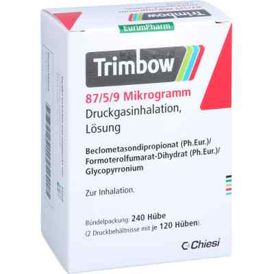 Trimbow 87/5/9 Mikrogramm 120 Hub Dosieraerosol 2 stk von EurimPharm Arzneimittel GmbH PZN 14061086