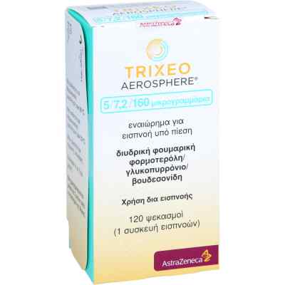 Trixeo Aerosphere 5/7,2/160μg Druckgasinh.120ed 1 stk von CC Pharma GmbH PZN 18378414