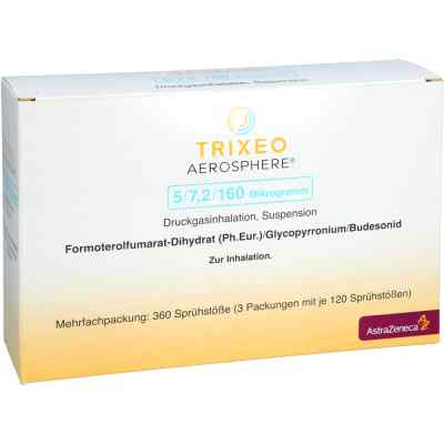 Trixeo Aerosphere 5/7,2/160μg Druckgasinh.120ed 3 stk von CC Pharma GmbH PZN 18378408
