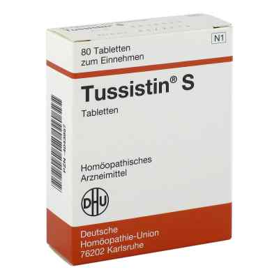Tussistin S Tabletten 80 stk von DHU-Arzneimittel GmbH & Co. KG PZN 04043957