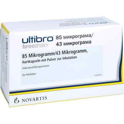 Ultibro Breezhaler 85 [my]g/43 [my]g Hartk.m.plv.z 30 stk von EurimPharm Arzneimittel GmbH PZN 11125638