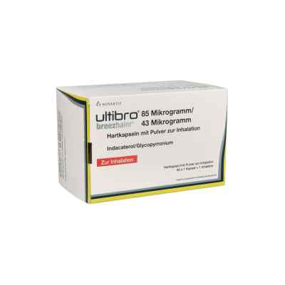 Ultibro Breezhaler 85 [my]g/43 [my]g Hartk.m.plv.z 3X30 stk von EMRA-MED Arzneimittel GmbH PZN 11580408
