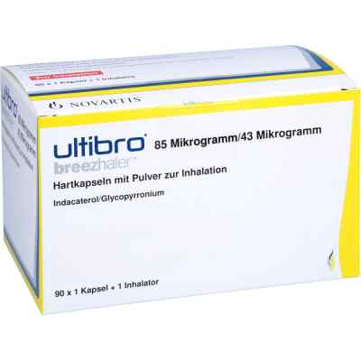 Ultibro Breezhaler 85 [my]g/43 [my]g Hartk.m.plv.z 90 stk von kohlpharma GmbH PZN 10797399