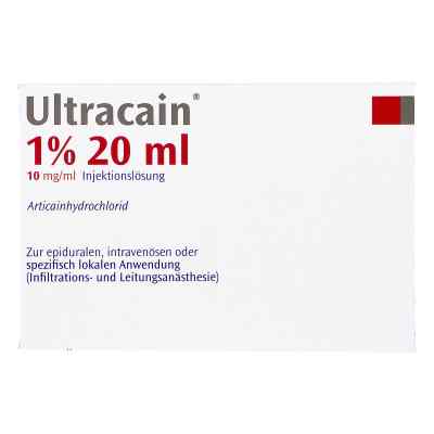 Ultracain 1% Ampullen 5X20 ml von Septodont GmbH PZN 01857671
