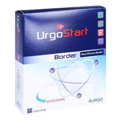 Urgostart Border 8x8 cm Schaumstoffwundverband 10 stk von Urgo GmbH PZN 10180960