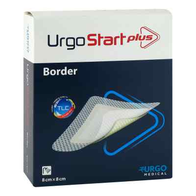 Urgostart Plus Border 8x8 cm Wundverband 10 stk von Urgo GmbH PZN 12898880