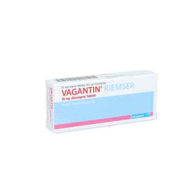 Vagantin Riemser 50 mg überzogene Tabletten 20 stk von Esteve Pharmaceuticals GmbH PZN 10985801