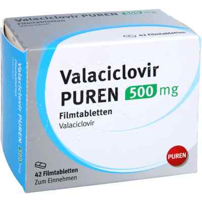 Valaciclovir Puren 500 mg Filmtabletten 42 stk von PUREN Pharma GmbH & Co. KG PZN 14335052
