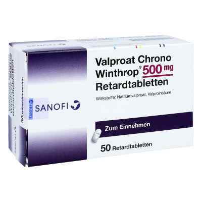 Valproat chrono Winthrop 500 mg Retardtabletten 50 stk von Sanofi-Aventis Deutschland GmbH PZN 00999133