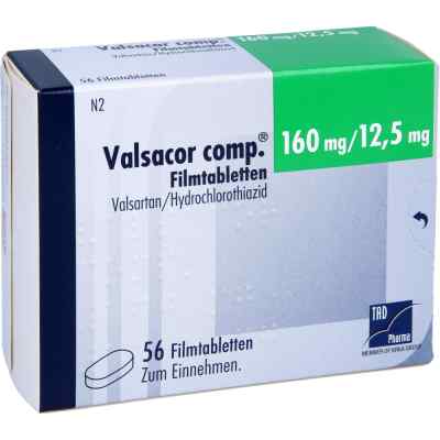 Valsacor comp 160mg/12,5mg 56 stk von TAD Pharma GmbH PZN 08473353
