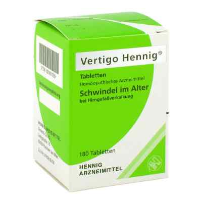 Vertigo Hennig Tabletten 180 stk von Hennig Arzneimittel GmbH & Co. K PZN 02161730