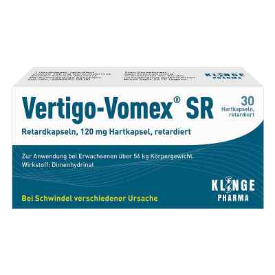 Vertigo-vomex Sr Retardkapseln 30 stk von Klinge Pharma GmbH PZN 17528343