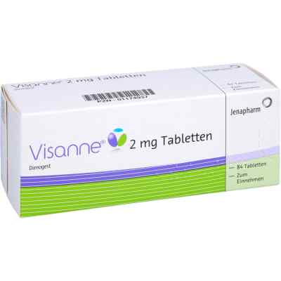 Visanne 2 mg Tabletten 3X28 stk von Bayer Vital GmbH GB Pharma PZN 01174937
