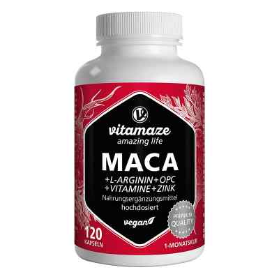 Vispura MACA 10:1 HOCHDOSIERT+L-Arginin+OPC+Vit.vegan 120 stk von Vitamaze GmbH PZN 13815330