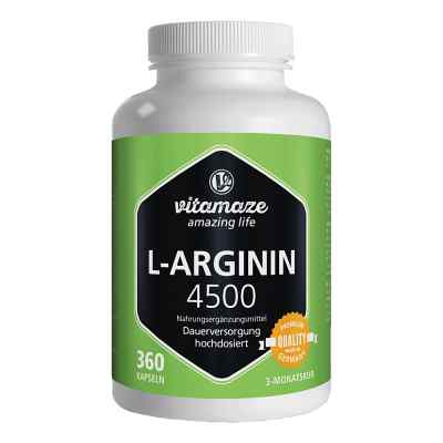 Vitamaze L-ARGININ HOCHDOSIERT 4.500 mg 360 stk von Vitamaze GmbH PZN 12580534